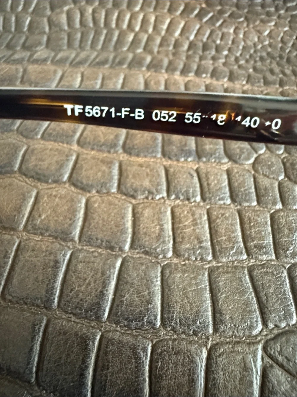 Authentic Tom Ford TF5671-F-B 052 Tortoise Eyeglasses Frames